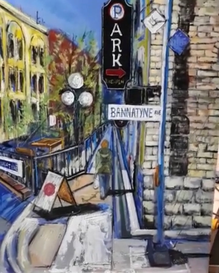 Painting Downtown Winnipeg - Débora Cardaci