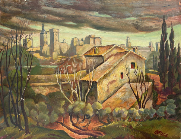 Dark Clouds over City - South of France