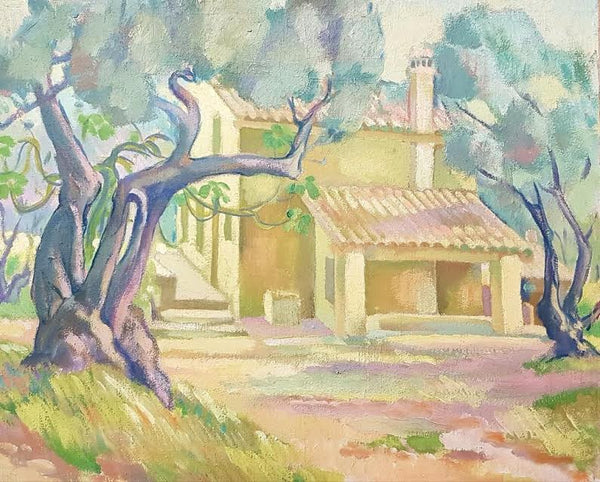Old Tree with House  C. 1935-39